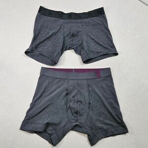 Mens Pair of Thieves And All in Motion Boxer Briefs Lot 2 Charcoal Gray Sz Small